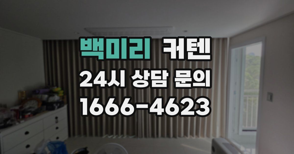 백미리 커텐