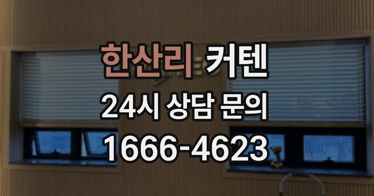 한산리 커텐