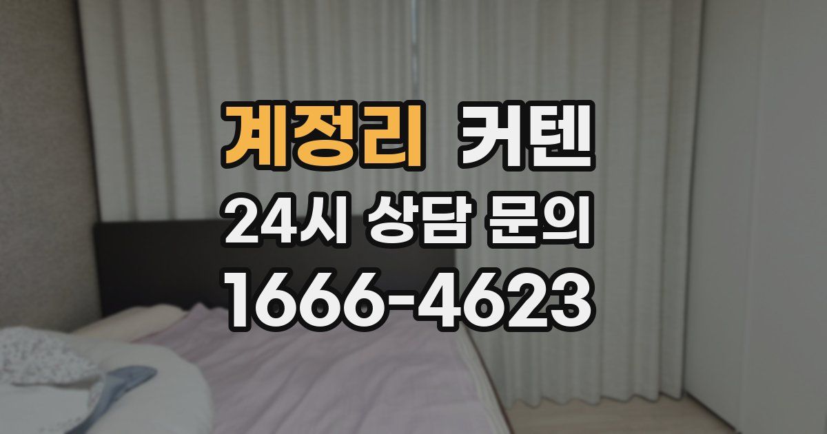 계정리 커텐