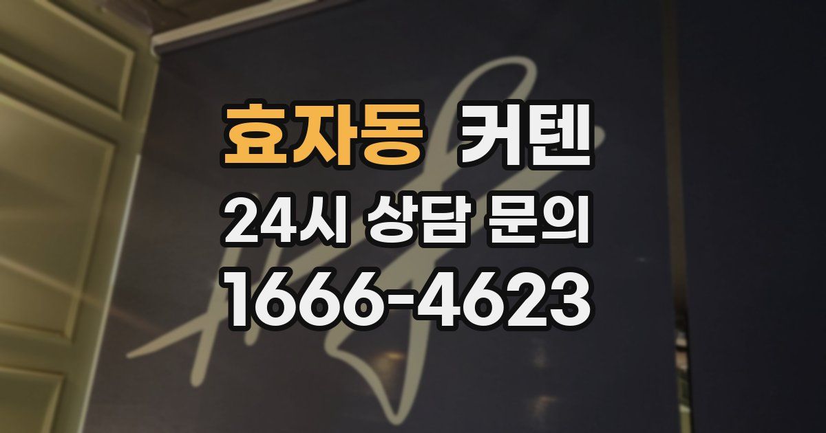 효자동 커텐