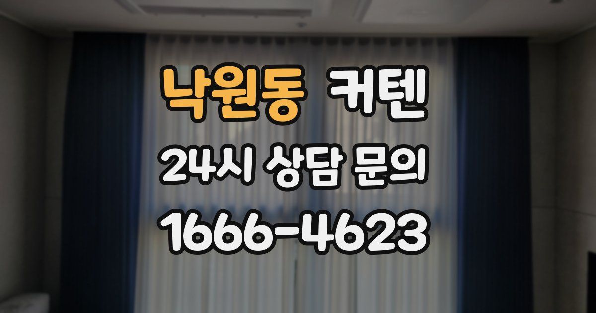 낙원동 커텐