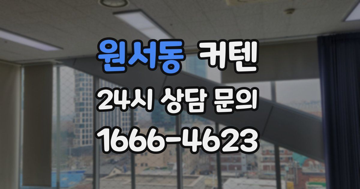 원서동 커텐