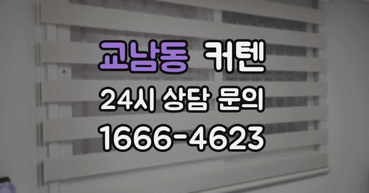 교남동 커텐