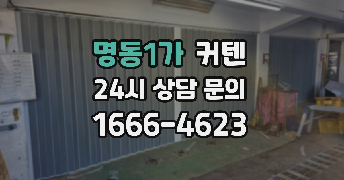 명동1가 커텐