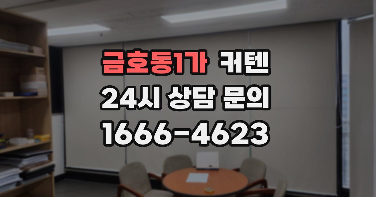 금호동1가 커텐