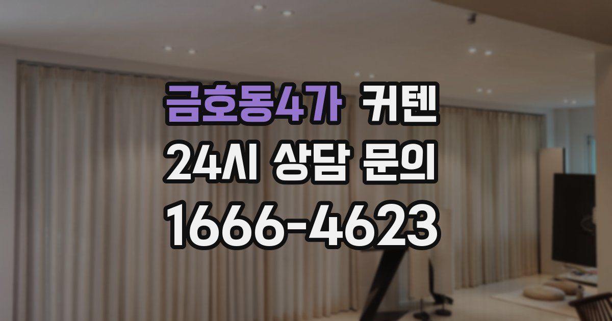 금호동4가 커텐
