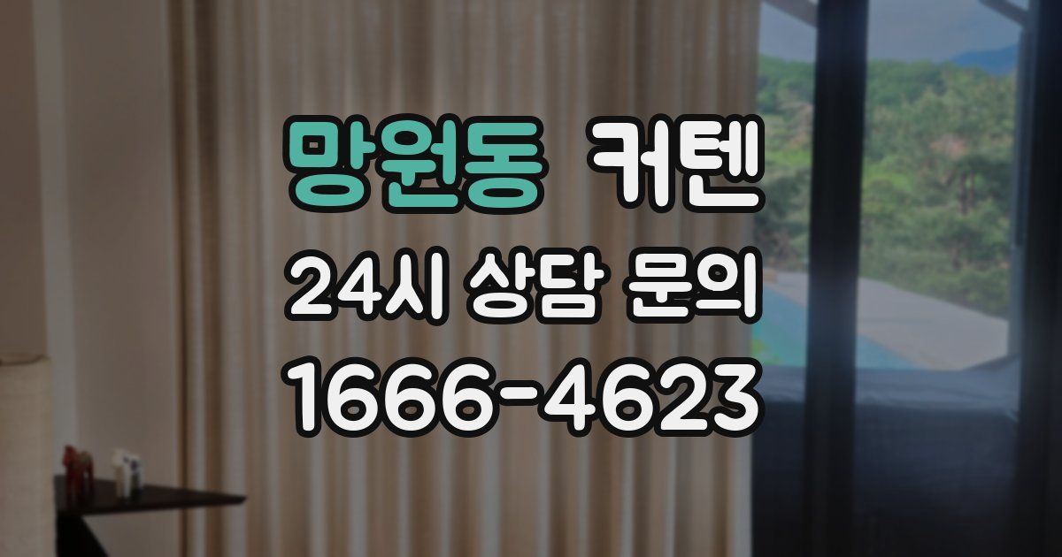 망원동 커텐