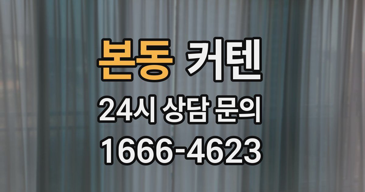 본동 커텐