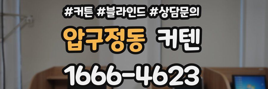 압구정동 커텐