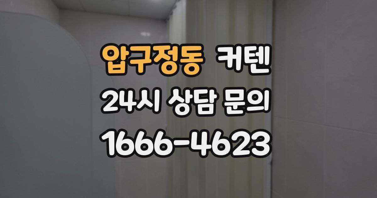 압구정동 커텐