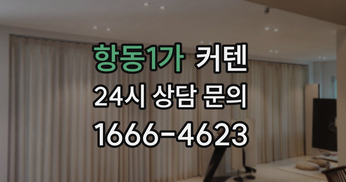 항동1가 커텐