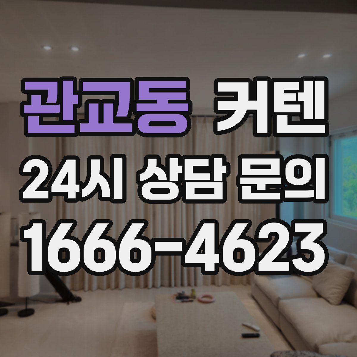 관교동 커텐