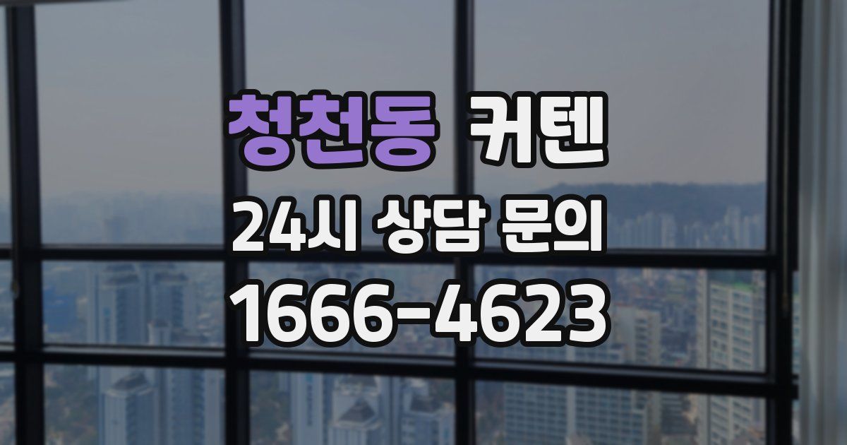 청천동 커텐