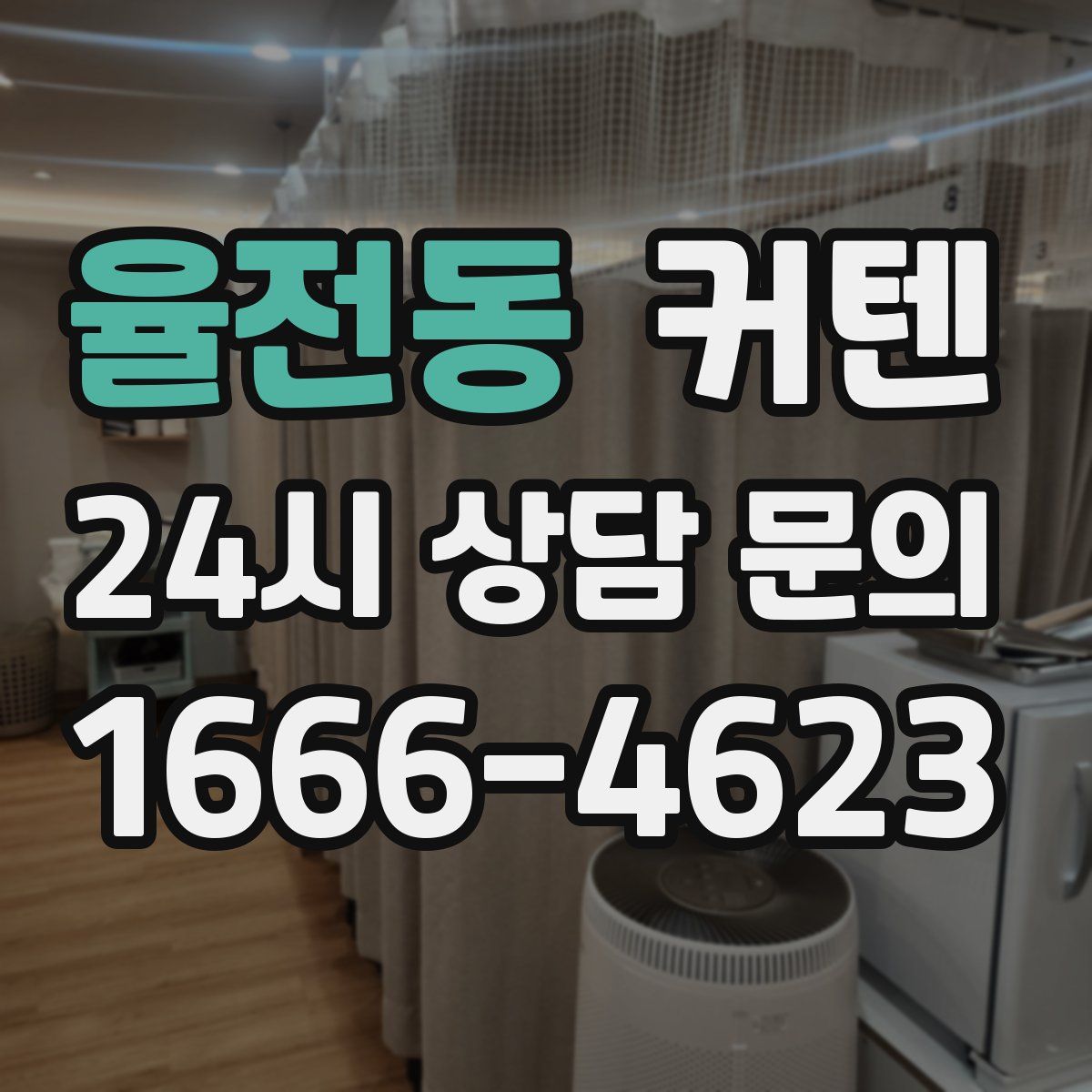 율전동 커텐