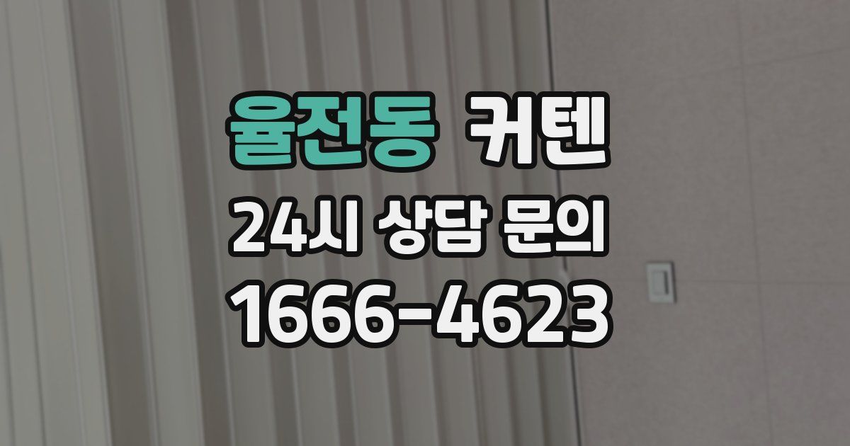 율전동 커텐