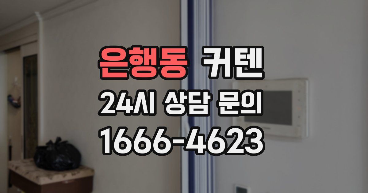 은행동 커텐