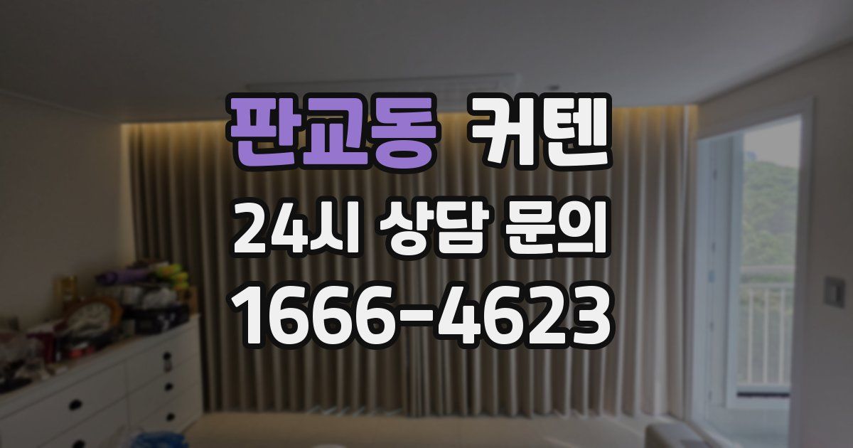 판교동 커텐