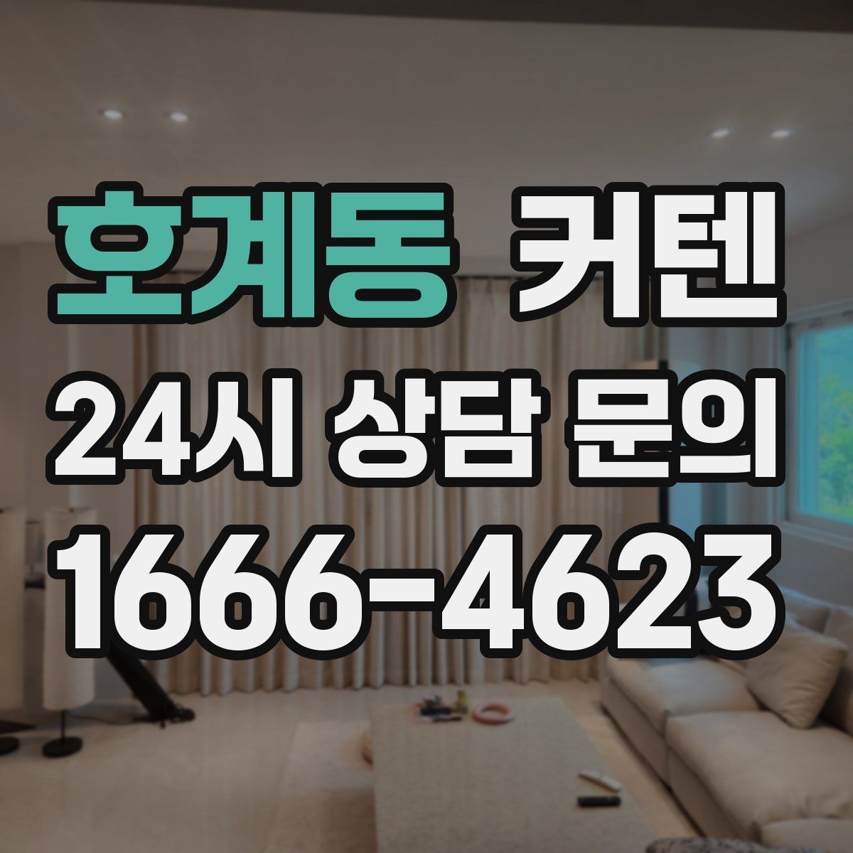 호계동 커텐
