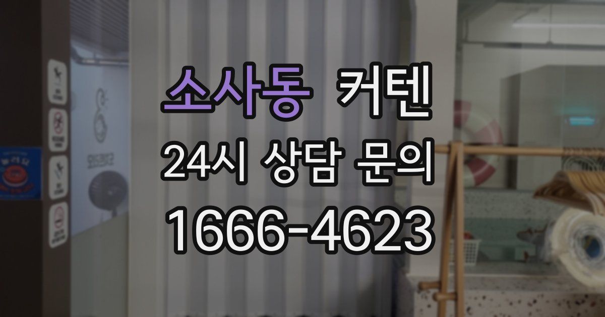 소사동 커텐