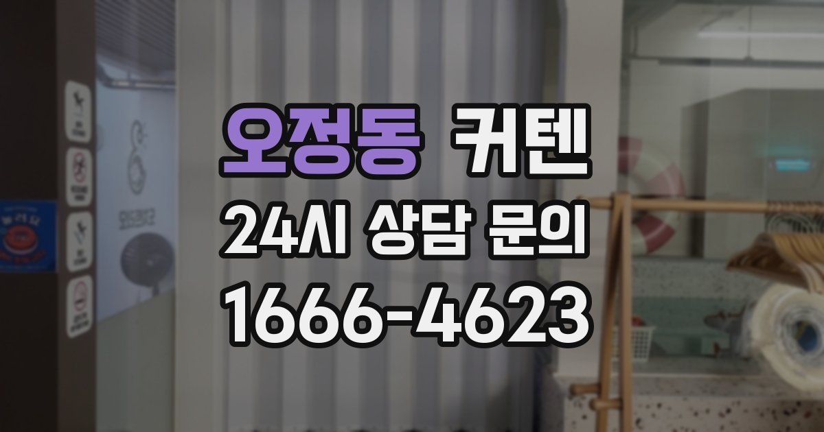오정동 커텐