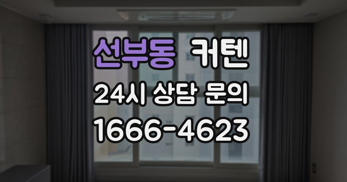 선부동 커텐