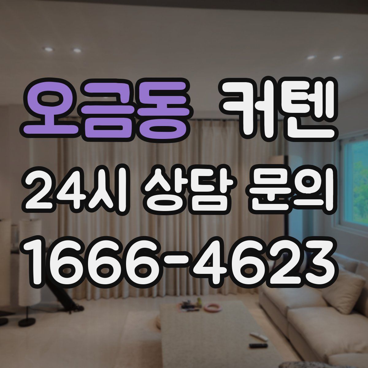 오금동 커텐