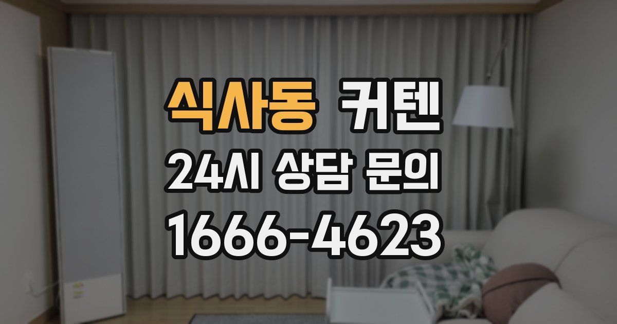 식사동 커텐