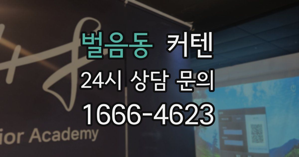 벌음동 커텐