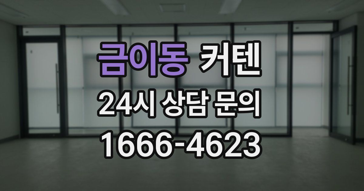 금이동 커텐