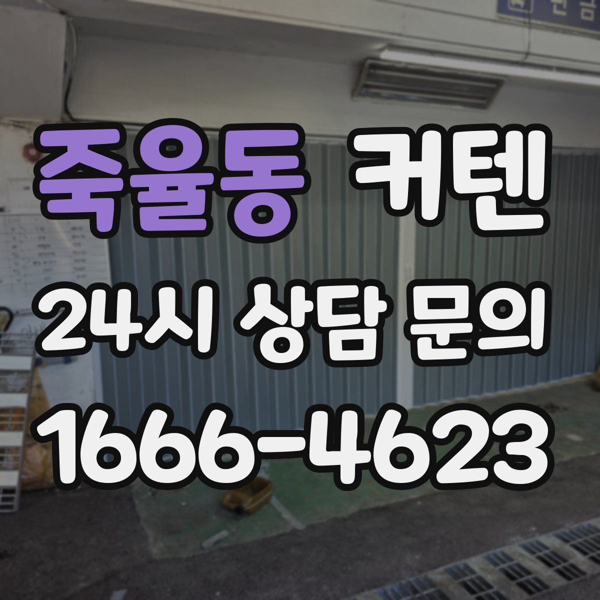 죽율동 커텐