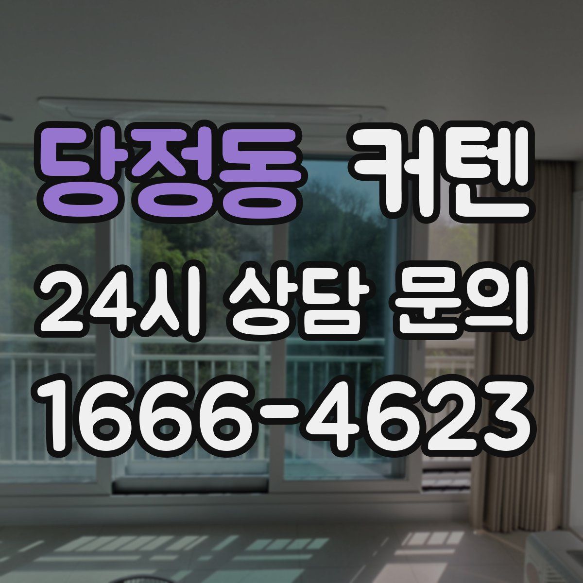 당정동 커텐