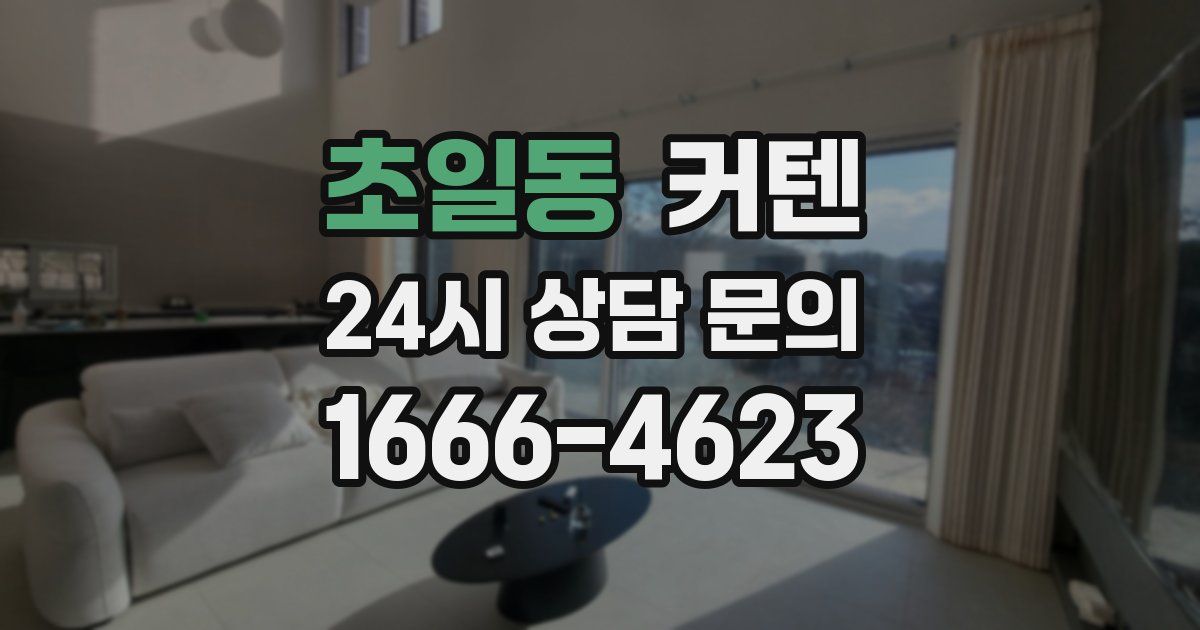 초일동 커텐