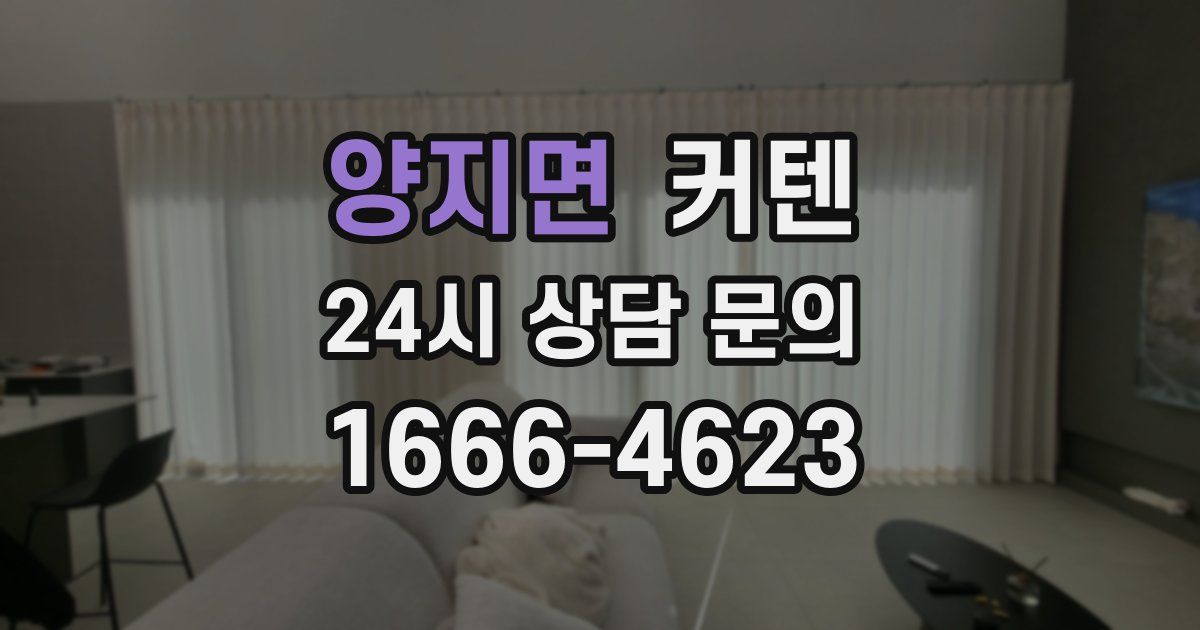 양지면 커텐