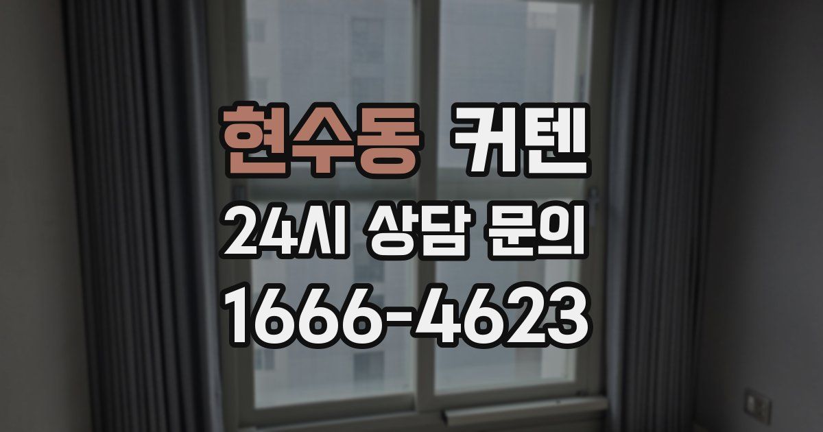 현수동 커텐