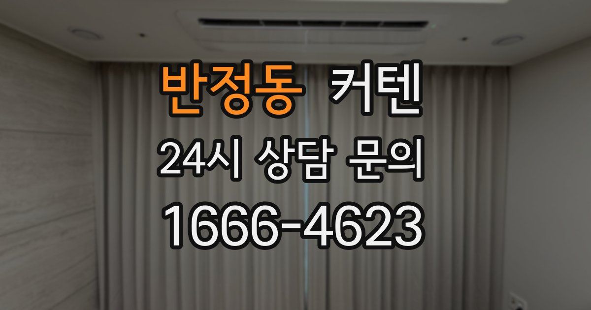 반정동 커텐