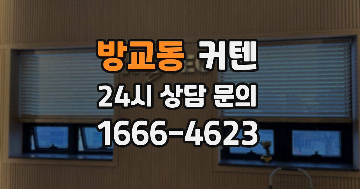 방교동 커텐