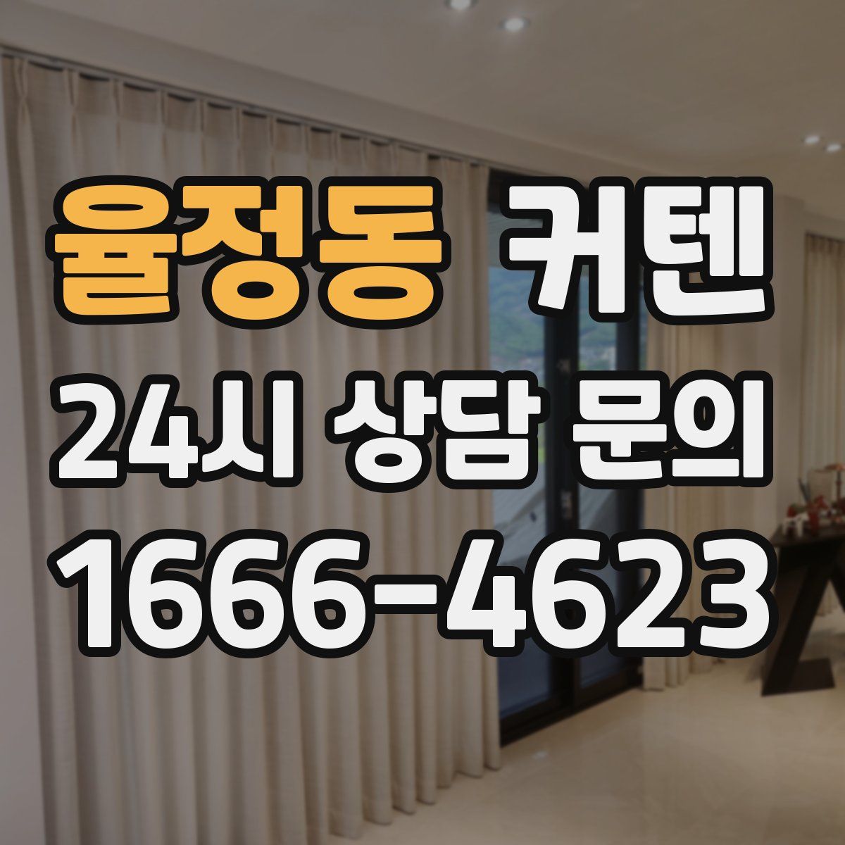 율정동 커텐