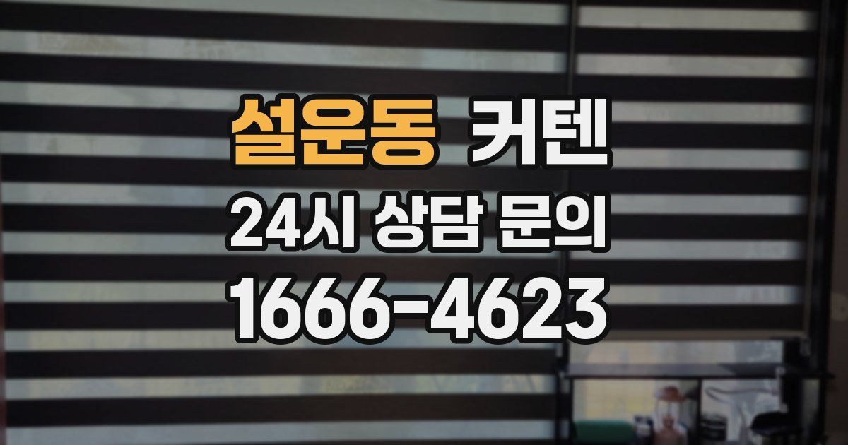 설운동 커텐