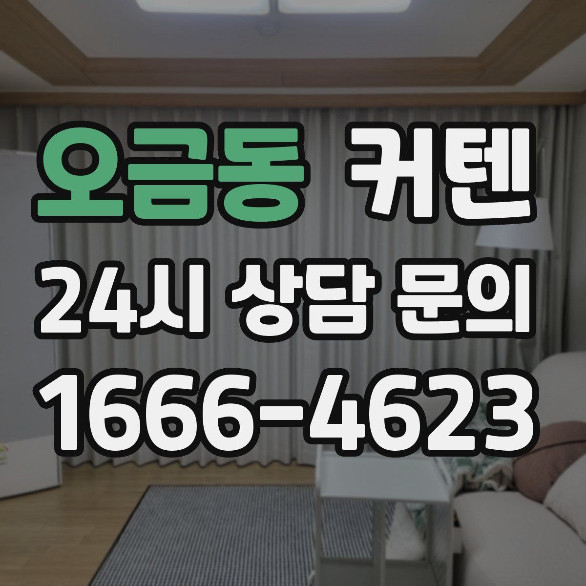 오금동 커텐