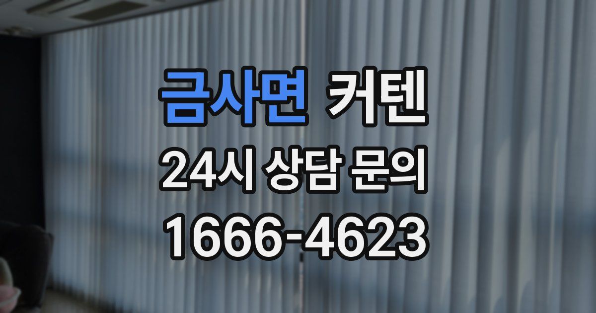 금사면 커텐