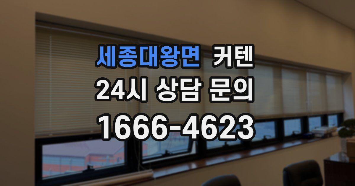 세종대왕면 커텐