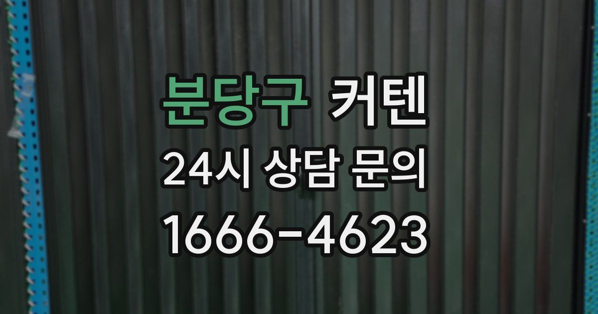 분당구 커텐