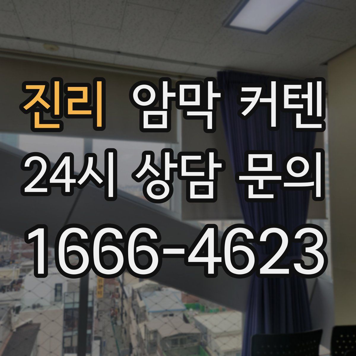 진리 암막 커텐