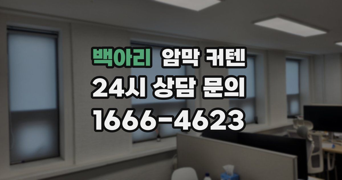 백아리 암막 커텐