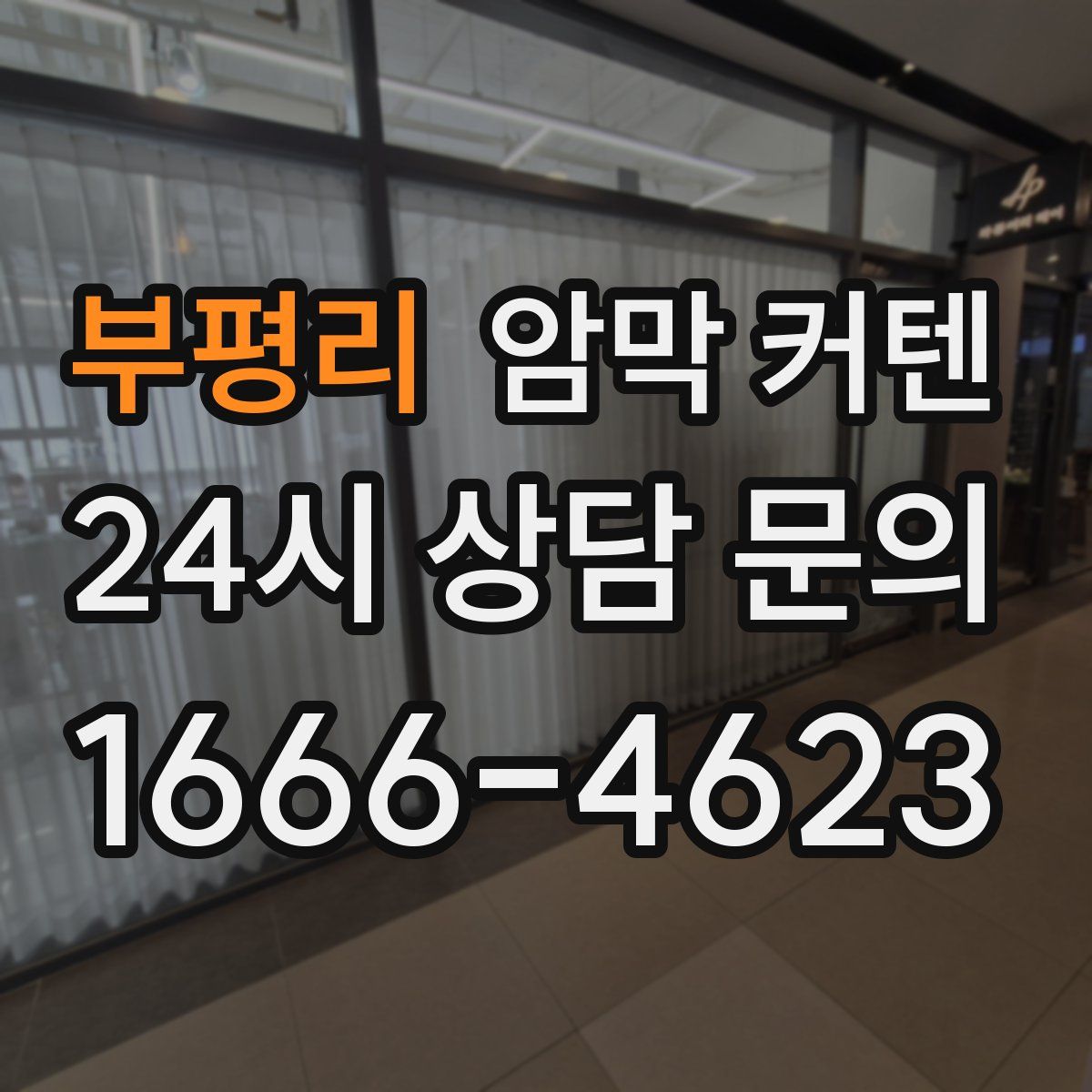 부평리 암막 커텐
