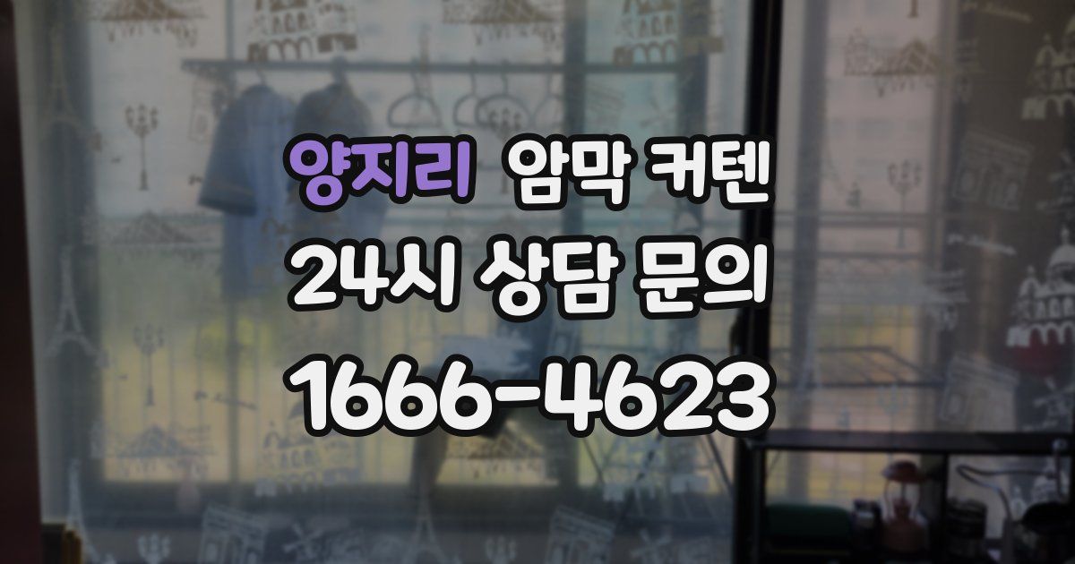 양지리 암막 커텐