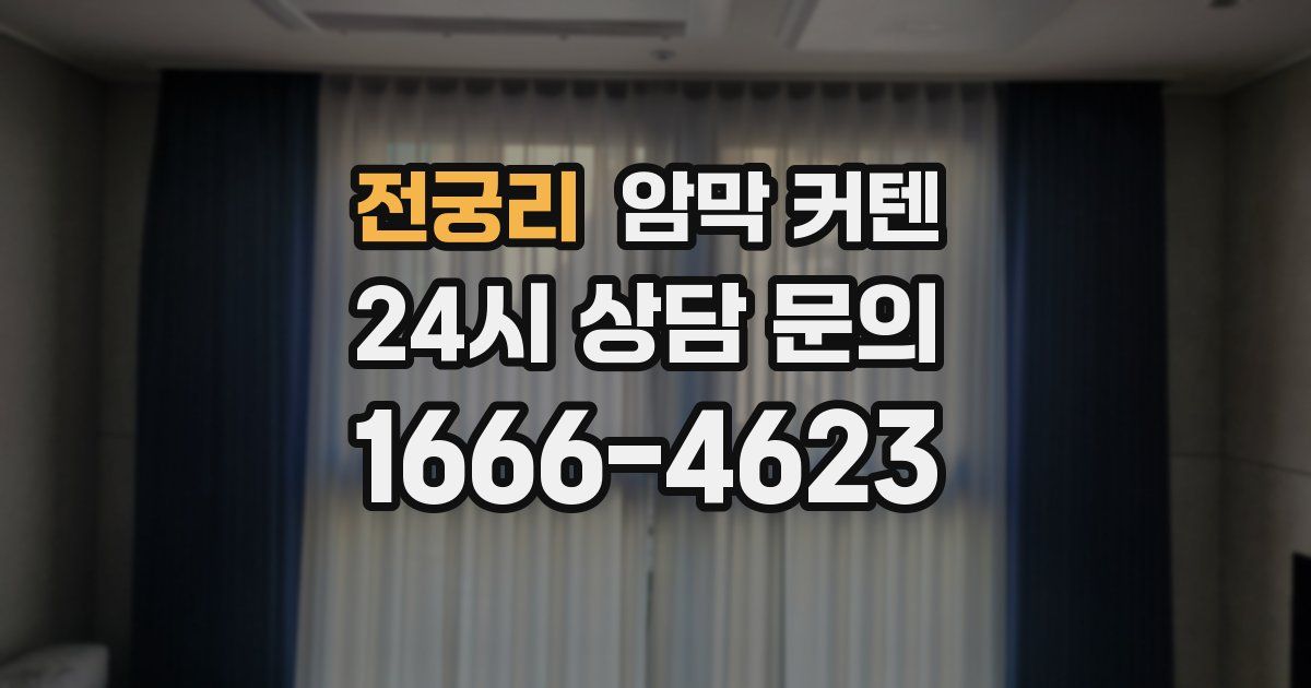 전궁리 암막 커텐