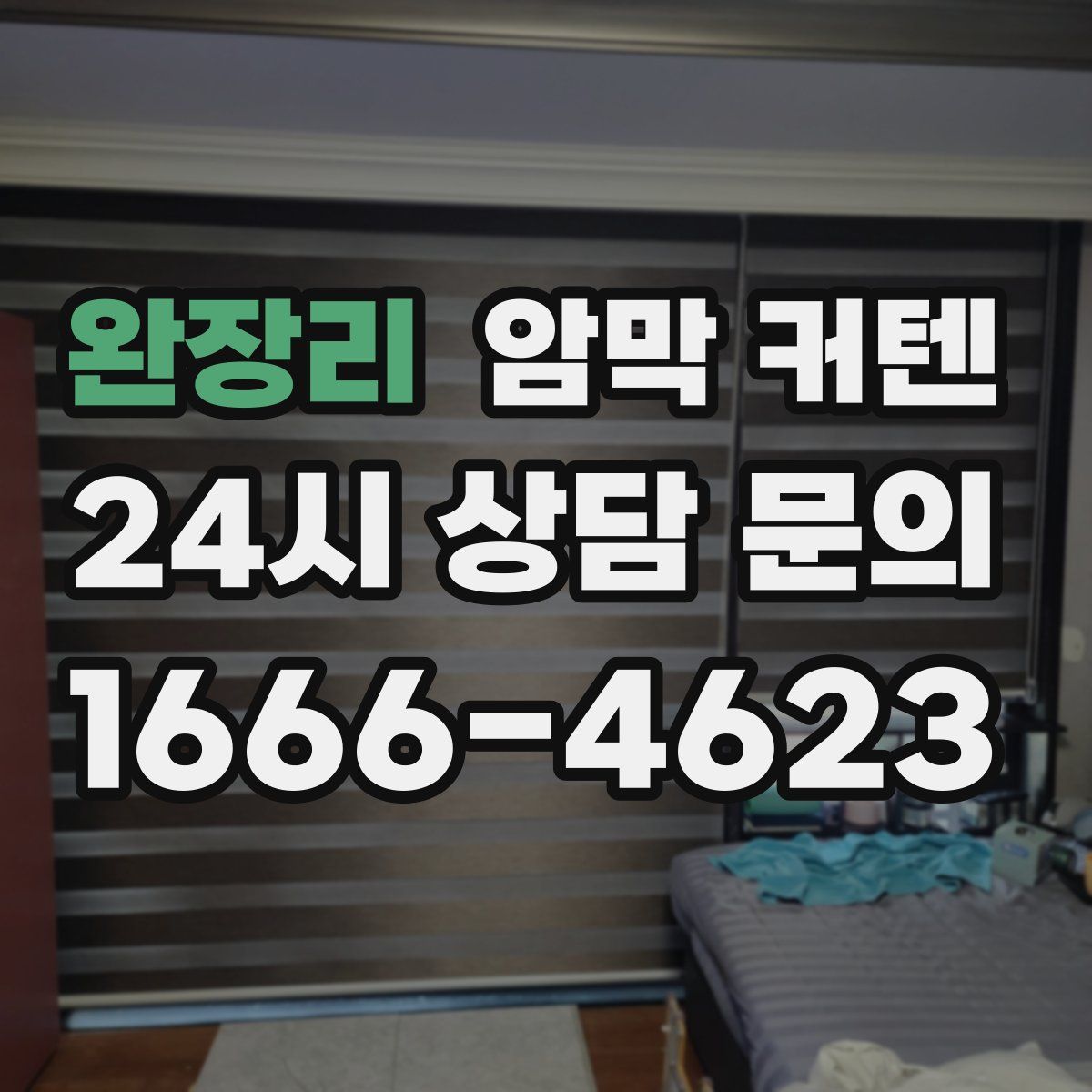 완장리 암막 커텐