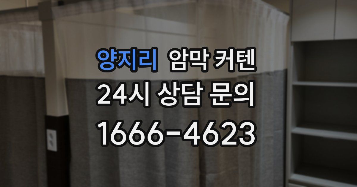 양지리 암막 커텐