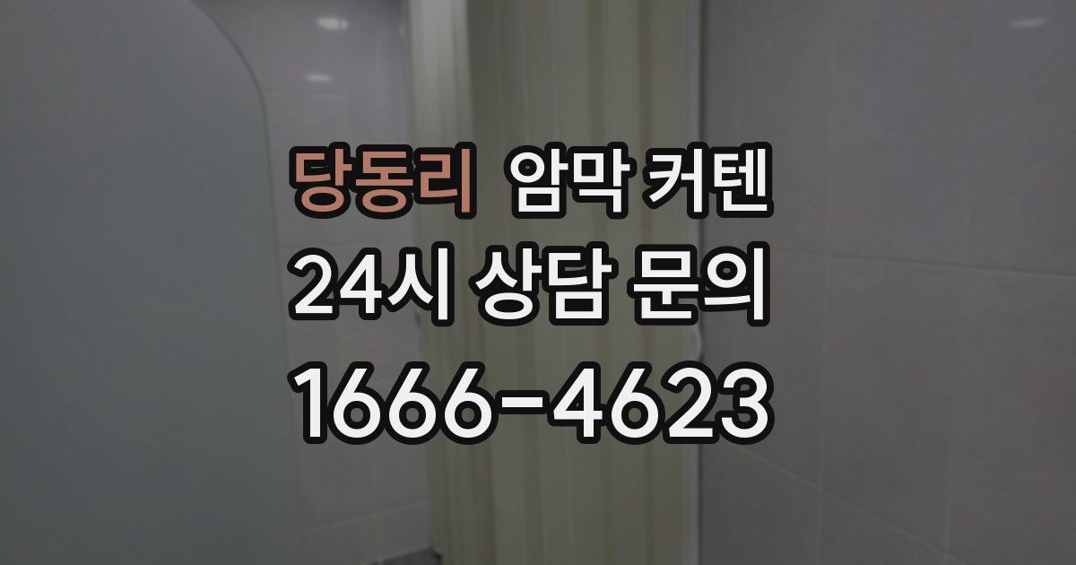 당동리 암막 커텐